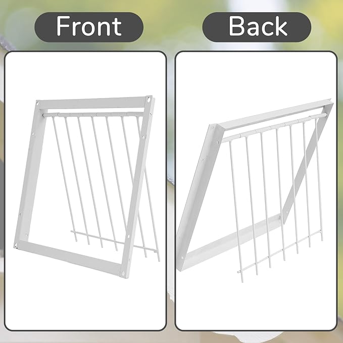 Suzile 2 Pcs 11.81" x 10.24" Pigeon Cage Door Bird Wire One Way Entrance Iron Pigeon Trap Bird House Door for Racing Supply Birdcage Breeding, White