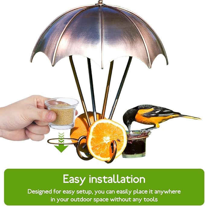 LIOOBO Bird Feeder Cup for Outside Replacement Parts for Outdoor Feeder Stylish Garden Dec