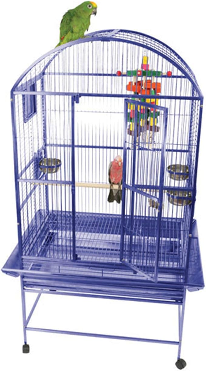 A&E Cage 9002422 Black Dome Top Bird Cage, Medium