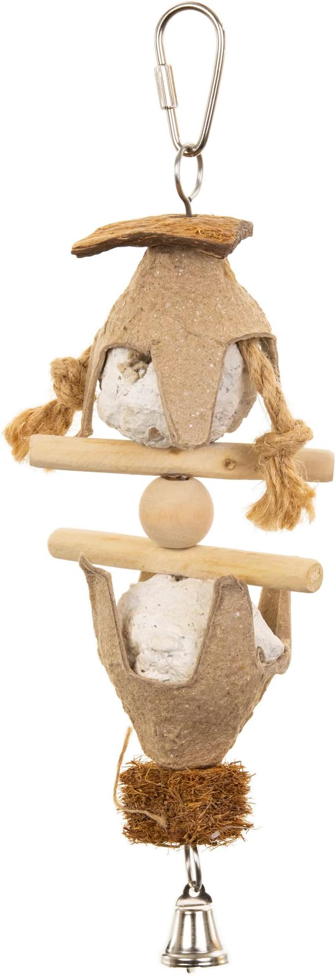 Prevue Pet Products Naturals Duchess Bird Toy - Ideal for Parrots, Conures, Cockatiels, Budgies, and Small to Medium Birds, Hanging Cage Accessories for Foraging, Climbing, and Beak Exercise