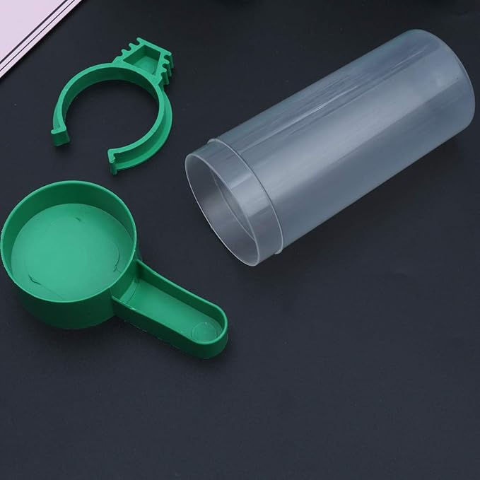 Yardwe 5Pcs Birds Feeder Drinker Waterer Clip with Automatic Drinking Water Sprinkler Bird Cup for Parrots Budgie Cockatiel Lovebirds ()