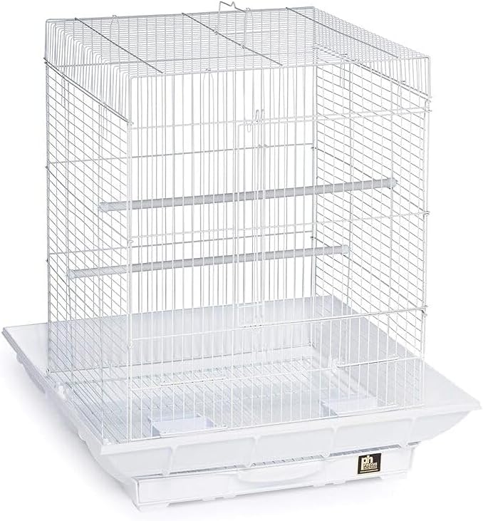 HomeStock Mountain Majesty Clean Life Bird Cage with Spacious Interior, Durable Build, Easy-to-Clean Features, and Secure Design for Birds' Comfort Green