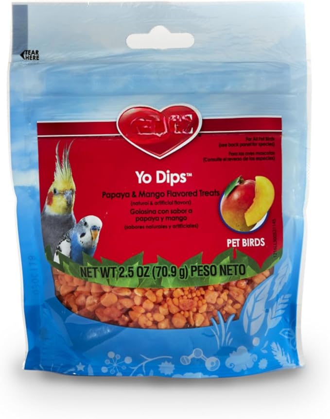 KAYTEEYo Dips All Pet Birds - Mango and Papaya 2.5 oz (Pack of 1, Mango and Papaya)