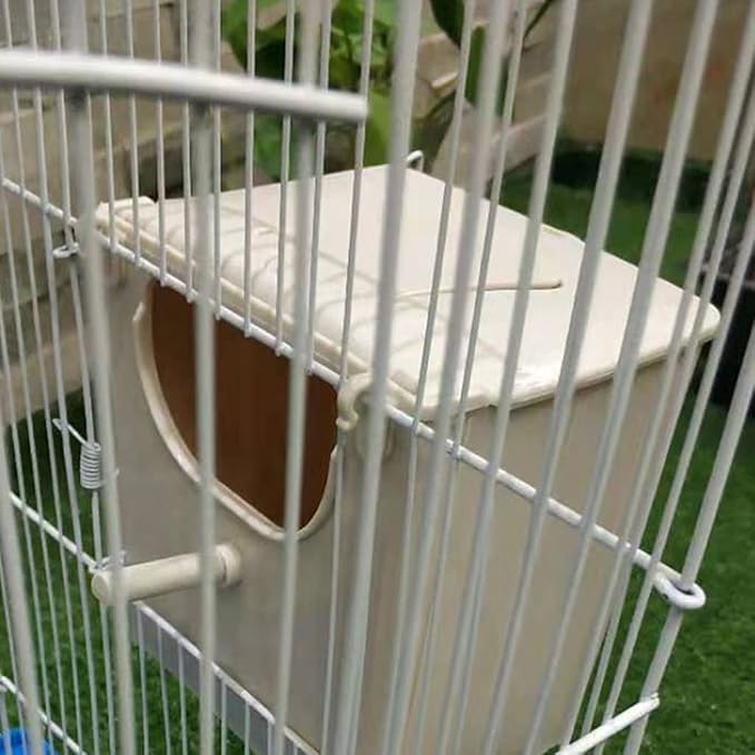 Parrot Breeding Box Hanging Bird Nest Bird Cage Plastic House Mating Box for Lovebird Parakeet Cockatiel Conure