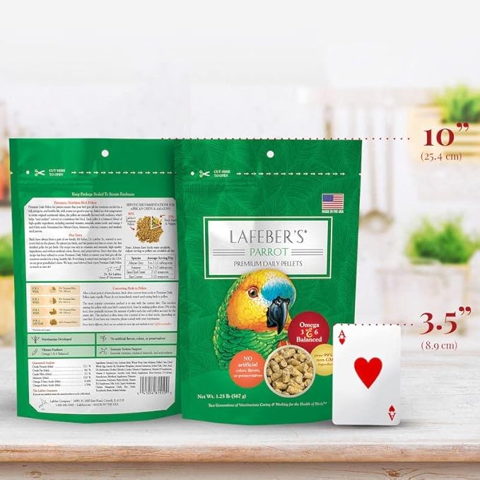 LAFEBER'S Parrot Pellets (Classic, 1.25 Ib Pack of 2)