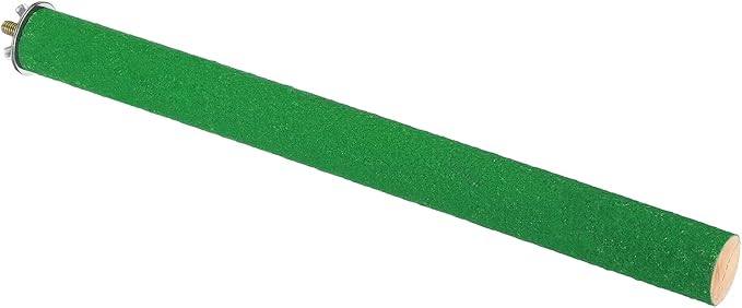 PATIKIL 1x12 Bird Paw Grinding Stick, Bird Wood Perch Stand Cage Accessory for Small Bird Parrot Lovebird Parakeet Cockatiel, Green