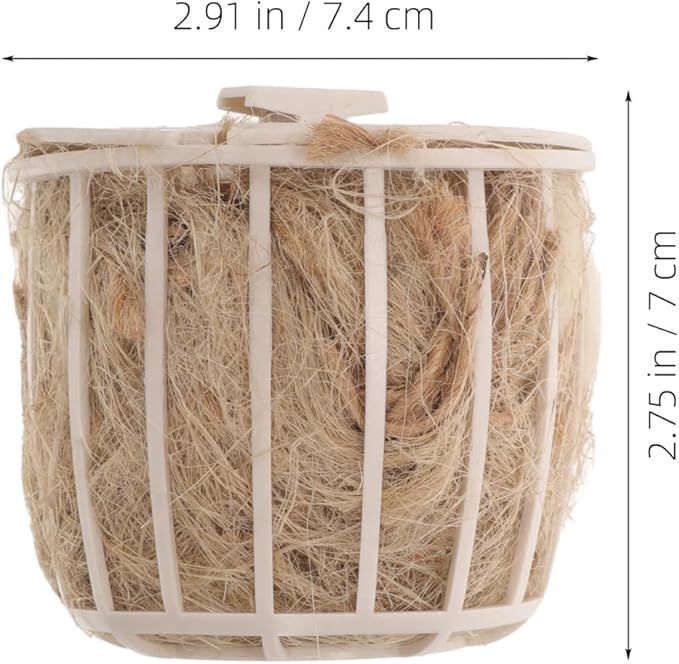 INOOMP Bird Nest Plastic Breeding and Hatching Bowl 2.91X2.91X2.75In Small Nest for Parrots Pigeons Parakeets Cage Accessories