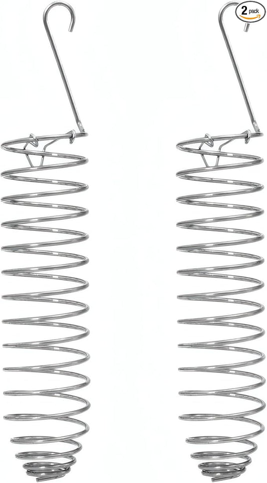 2Pcs Bird Foraging Toy, Steel Holder for Bird Cage Accessories Hanging Fruit Vegetable Feeder for Parrot Cage Parakeet
