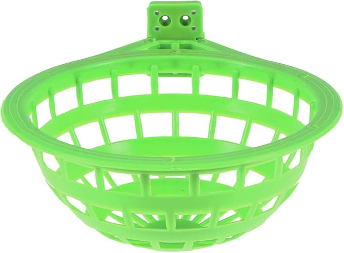POPETPOP Plastic Canary 3pcs Nest-Bird Nest Plastic Hollow Hanging Cage Eggs Hatching Tool Pan Finch Parrot Canary Pigeon Hanging Nest Bowl