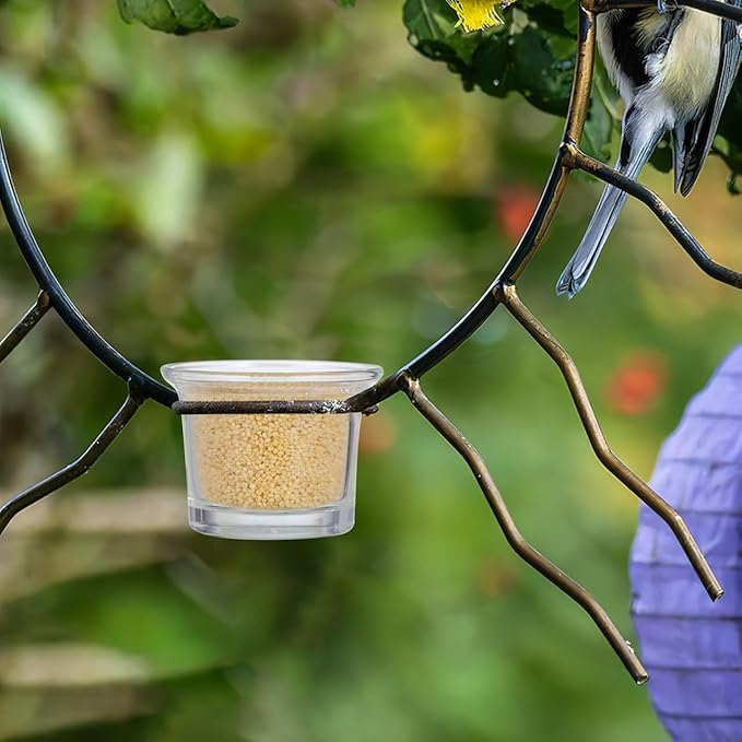 LIOOBO Bird Feeder Cup for Outside Replacement Parts for Outdoor Feeder Stylish Garden Dec