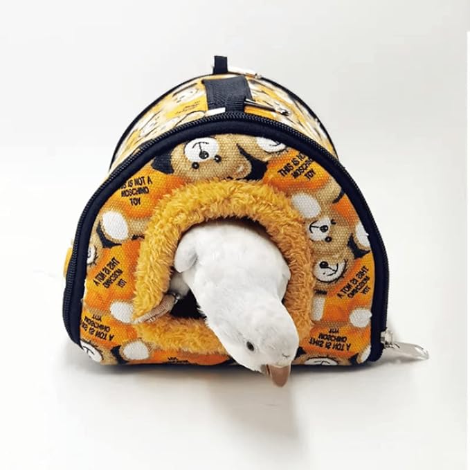 Winter Warm Bird Nest Bird House Bed Hammock Toy for Pet Pet Parrot Parakeet Cockatiel Conure Lovebird Parakeet Nest Bird Hammock (Large,Colorful)