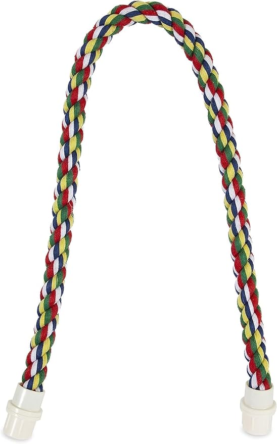 JW Pet Comfy Perch For Birds Flexible Multi-color Rope, Medium - 32" Length