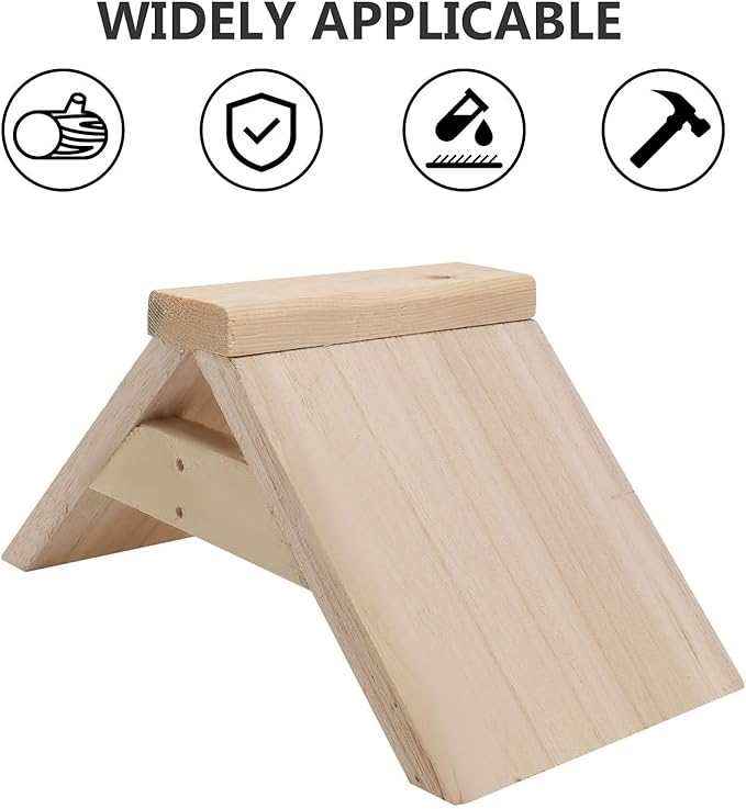 POPETPOP Dove Rest Stand : 2Pcs Wooden Pigeon Perch Bird Perch Stand for Pigeons Doves Parrots - Easy to Install, 8.65X4.72X4.72in