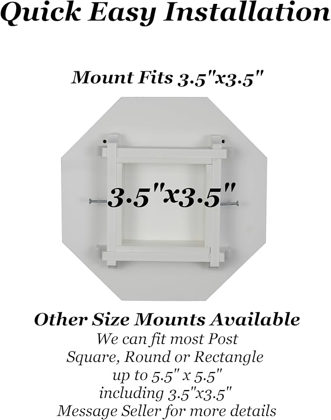 Wild Bird Feeder Solid Cellular PVC Clear Copper Roof (F8C) Made in the USA (3.5" x 3.5" Mount)