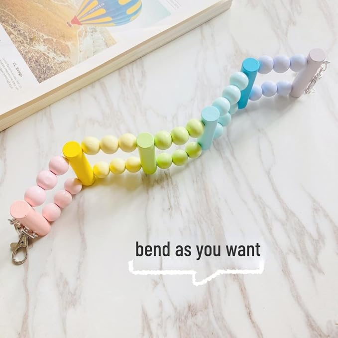Bird Parrot Toys Ladders Swing Chewing Toys Hanging Pet Bird Cage Accessories Hammock Swing Toy for Small Parakeets Cockatiels, Lovebirds, Conures, Macaws, Lovebirds, Finches (Small: 6 Ladders)