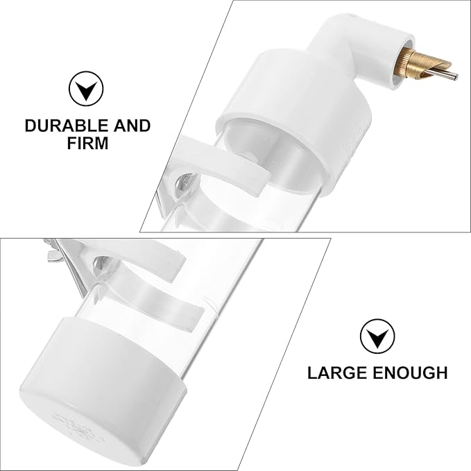 TEHAUX Automatic Bird Water Dispenser, Large Capacity Transparent Water Feeding Bottle for Parakeets, Canaries, Cockatiels, Finches and Other Similar Sized Birds