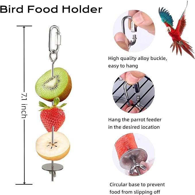Bird Water Dispenser, Bebederos para Pajaritos, Automatic Parakeet Water Dispenser Feeder for Birds, 140 mL Water Capacity