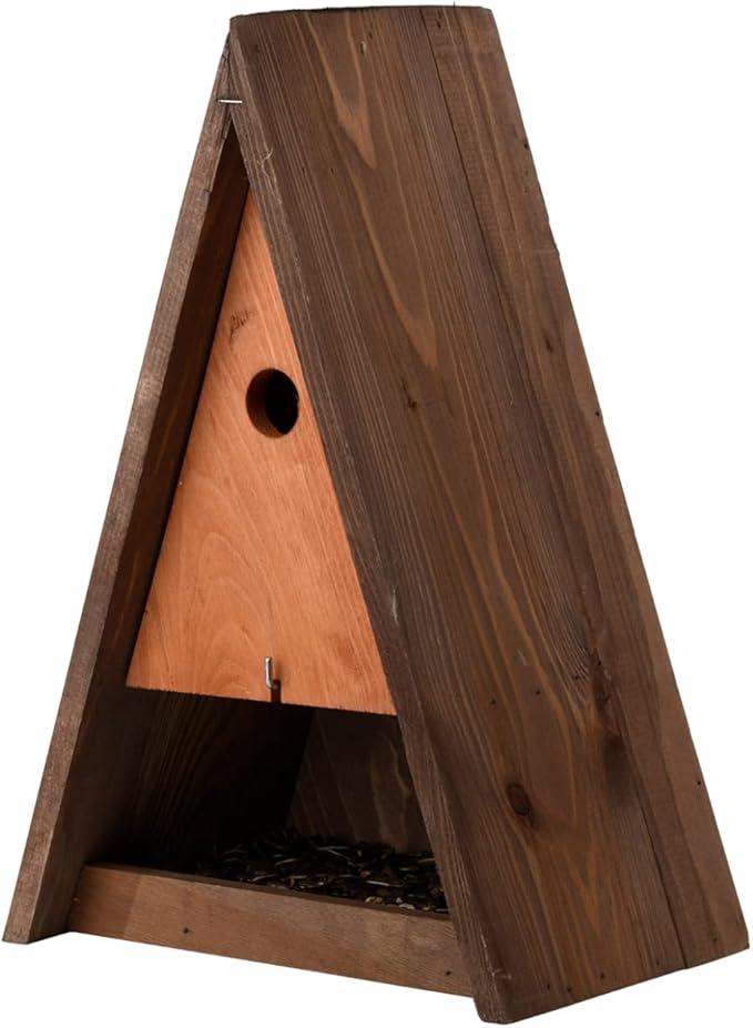 Esschert Design Triangle Birdhouse with Feeder