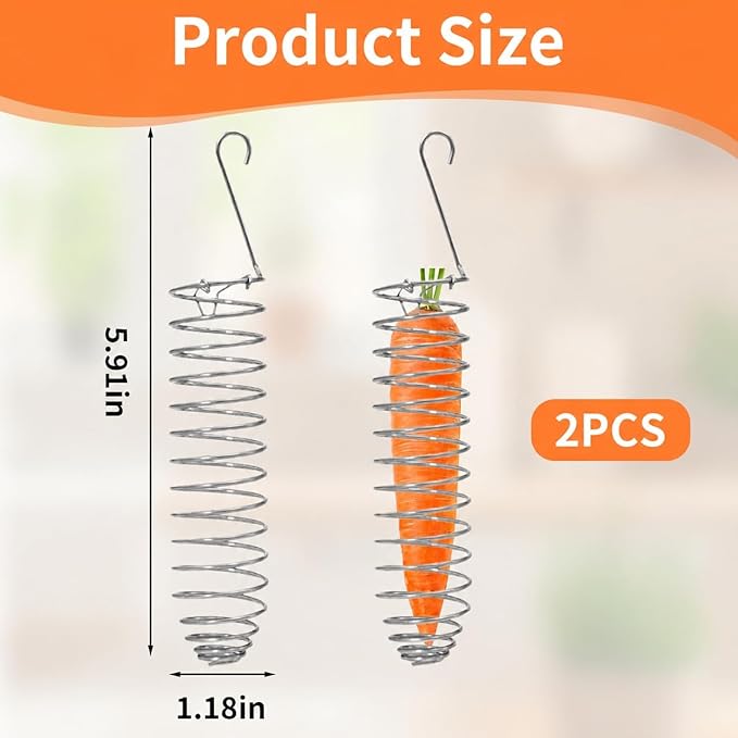 2 Pack Small Bird Millet Spray Holder & Snack Feeder - Hanging Parrot Treat Stand with Cuttlebone & Mineral Block for Beak Exercise, Metal Cage Accessories for Small Parrots & Parakeets Gifts