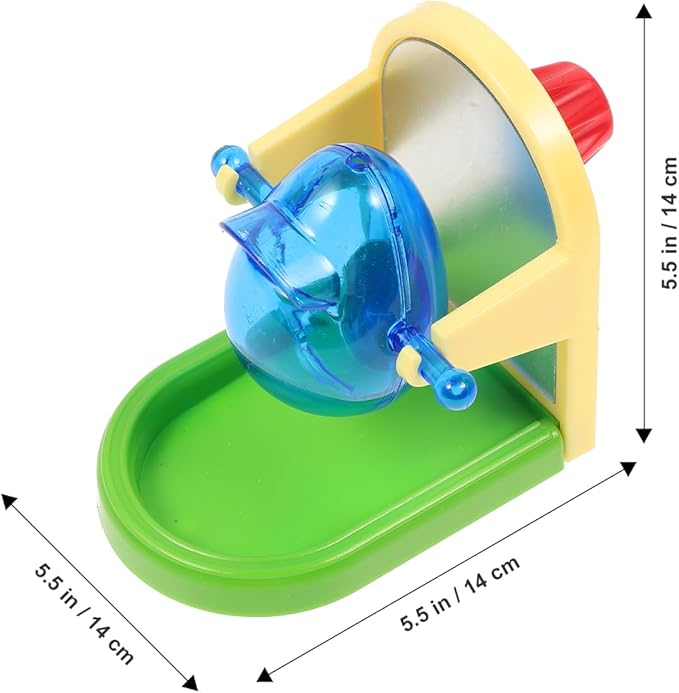 balacoo Parrot Food Leakage Toy Lightweight Bird Training Dispenser for Small Parrots Feeding Puzzle Entertainment Exercise 3.14X3.14X2.24In