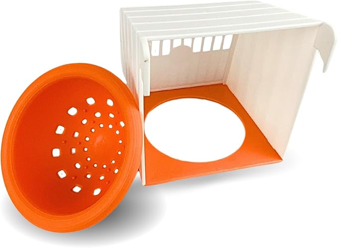 Bird nest breeding Box, Plastic nest Box with Sliding lid, nest Box for Cages. Cage Mounted Bird Nest House, Plastic Hanging Hut for Lady Gouldians, Goldfinches, Finches, Canaries and Exotic Birds