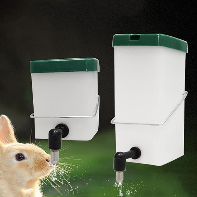 Fenteer Automatic Drinker Water Feeder Dispenser Small Pet Drinking Bowl Detachable for Rabbit Hamster Bunny Chick, 1L