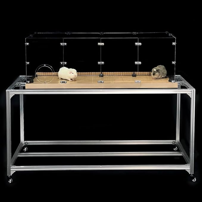 GuineaLoft™ 5x2.5x2.5ft Pet Cage Table – Pet Cage Stand Table with Shelf & Rollers, Specially Designed for Placing Pet Cages & Accessories, Lightweight & Easy to Move
