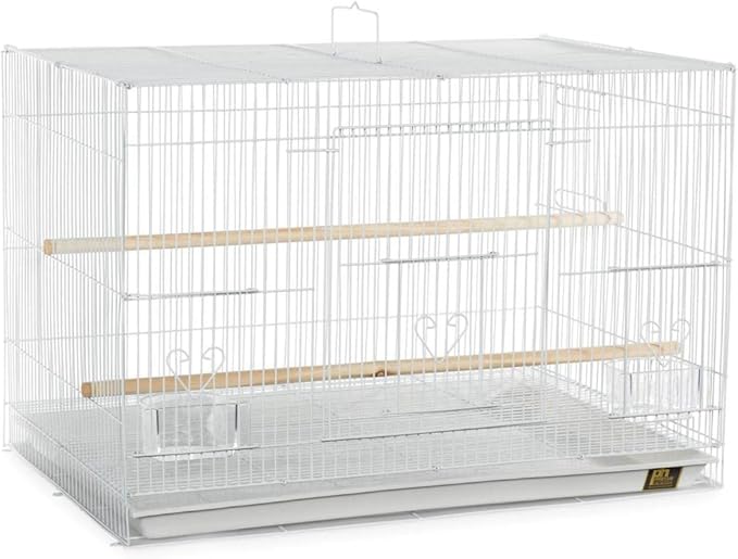 Prevue Pet Products BPVF061 Parakeet Flight Cage, 24-Inch, White/Black
