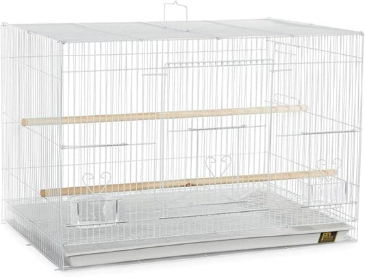 Prevue Pet Products BPVF061 Parakeet Flight Cage, 24-Inch, White/Black