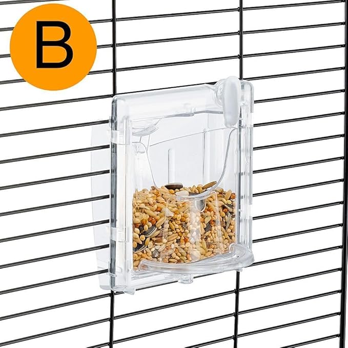 Ferplast Palladio 3 Bird Cage, 49 x 30 x 64 cm, Black