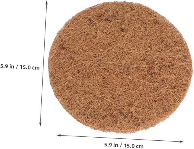 Coconut Fiber Nesting Pads 10Pcs Round Bird Nest Mats for Pigeons Parrots and Chickens Soft Egg Breeding Substrate Comfortable Pet Resting Mat