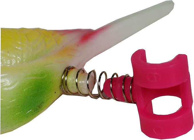Penn-Plax (BA509) Acrylic Bird Figure, Small size on spring | Easily attaches to cage | Give your bird a new friend