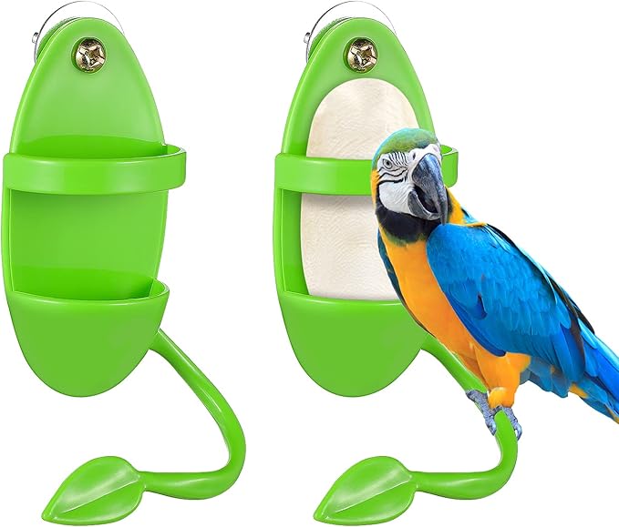 Bird Cuttlebone Holder Bird Feeding Holder with Stand for Parrot Parakeet Cockatiel Conure