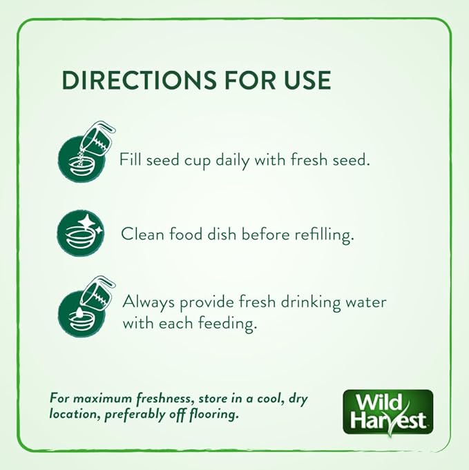 Wild Harvest Universal Blend for Medium and Large Birds, 10 Pounds | Fortified Nutrition | Pack of 2