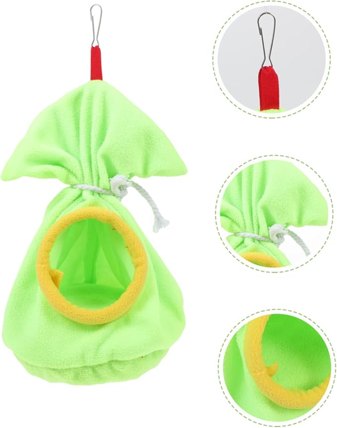 POPETPOP Bird Nest Bed Parrot Sleeping Hammock Bird Bag Parakeet Cage Warm Sleeping Pouch