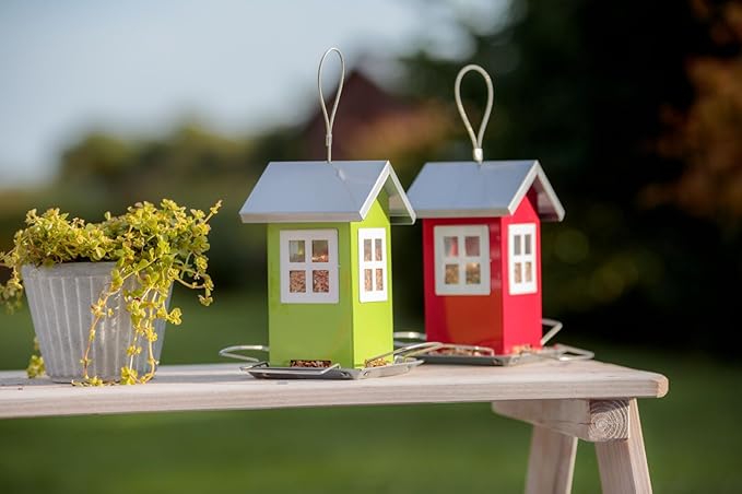 Trixie Bird Feeder Red/Silver 19 × 20 × 19 cm 1 L