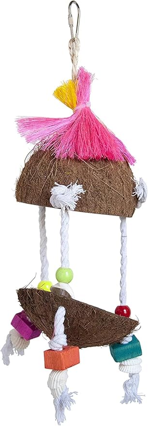 Prevue-Hendryx Tropical Teaser Tiki Hut Bird Toy