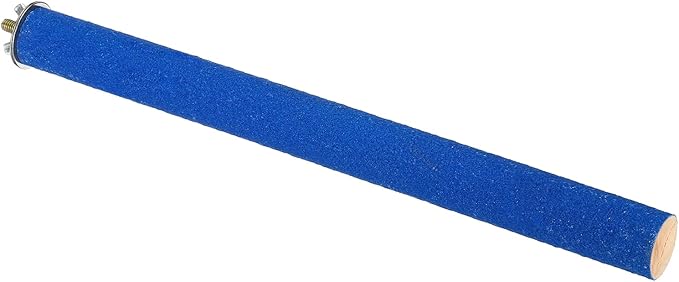 PATIKIL 1x12 Bird Paw Grinding Stick, Bird Wood Perch Stand Cage Accessory for Small Bird Parrot Lovebird Parakeet Cockatiel, Blue