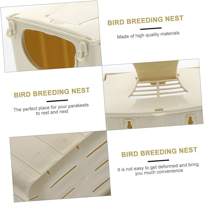 POPETPOP 12 Pcs Bird Breeding Box Parakeet for Parakeets Birdhouses Outdoors Hanging Bird Box Pet Supplies Plastic Hut Plastic Breeding House Tail Hanging Budgie Nesting