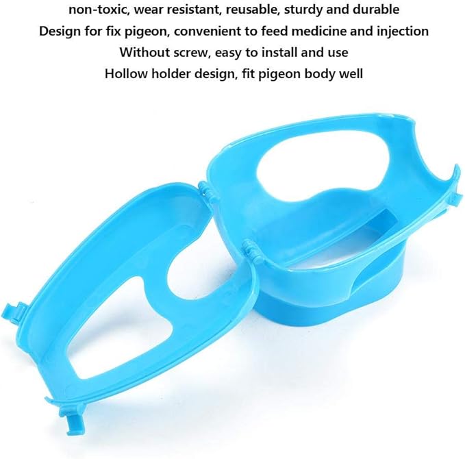 Plastic Racing Pigeon Holder, Thickened Carrier Supportor Pigeon Injection Holder for Feeding Pigeons Fixed Mount Bird Supply