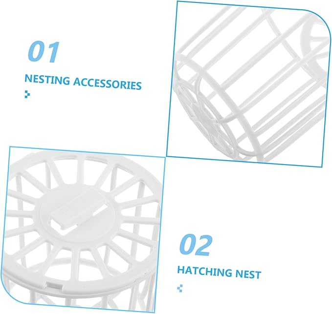 4Pcs Plastic Bird Nest Box for Finch Breeding and Canary Cage Versatile Nesting Material Storage for Birds for Parrot and Bird Supplies