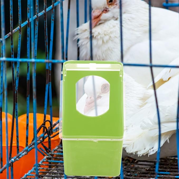 Toddmomy 4pcs Hanging Cage Bird Feeder Multi-Functional Pigeon Feeders Capacity for Birds Material Easy to Install