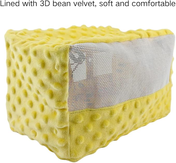 Large Spring Summer Breathable Bird Nest House, Bird Bed for Cage, Parrot Nest Snuggle Shed Hut for Four Seasons, Easy to Install for Quaker Lovebirds (Medium,Yellow)
