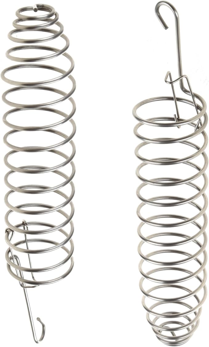 Bird Food Holder Parrots Foraging for Birdcage Hanging Stainless Steel Bird Treat Feeders Food Basket for Conures