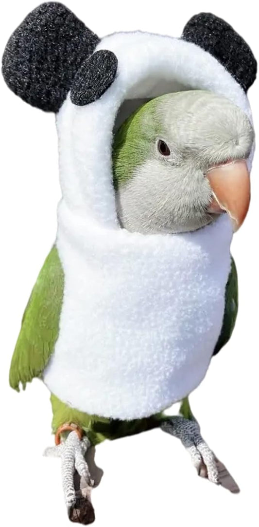 Bird Costume Bird Diaper Flight Suit Bird Panda Shape Bird Clothes Cosplay Photo Prop for Parrots Lovebird Parakeet Cockatiel Small Animals Apparel (with Diaper,Green Quaker)