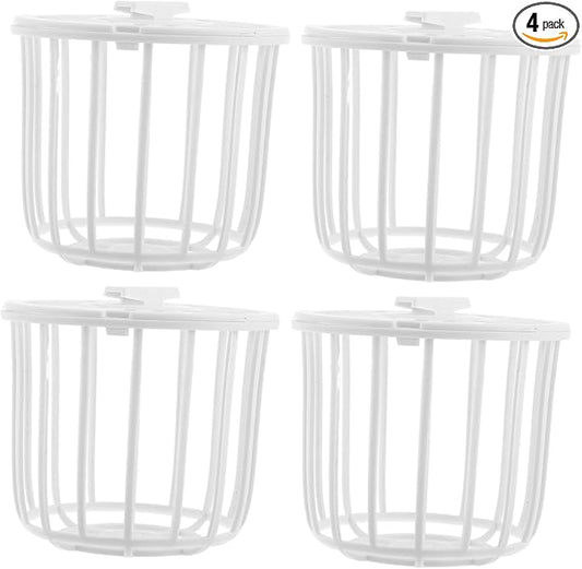 UKCOCO 4Pcs Durable Plastic Bird Nest Box for Finch and Canary Breeding Complete Nesting Material for Bird Cage Accessories for Parrots and Birds