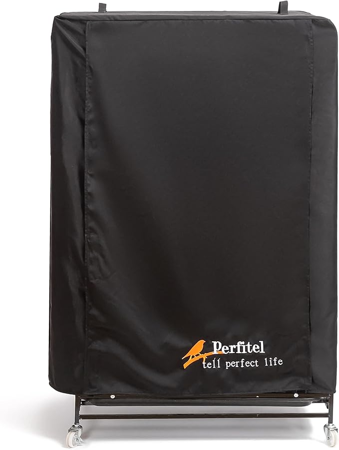 Universal Large Bird Cage Cover(Black) Good Night Black-Out Birdcage Cover Durable Breathable Washable Material (31 * 21 * 52)