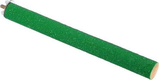 PATIKIL 1x10 Bird Paw Grinding Stick, Bird Wood Perch Stand Cage Accessory for Small Bird Parrot Lovebird Parakeet Cockatiel, Green