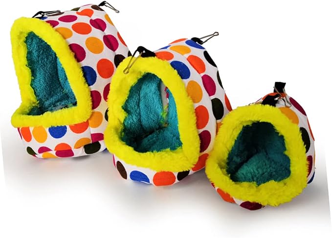 MERRYHAPY Plush Parrot Nest Bird Nest Pet Bird Bed Hammock Bird Cage Parrot Habitat Cave Hanging Tent Sleeping Pad for Parrot Nest Parrot House Birdcage The Bird Box Accessories Toy