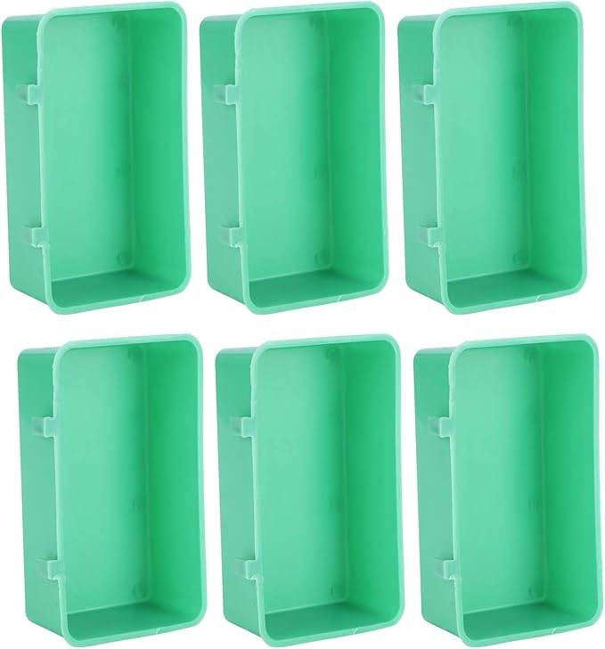 10Pcs Bird Seed Food Feeding Cups Plastic Hanging Bowl for Poultry Parakeet Budgie Cage